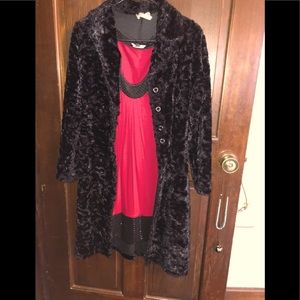 Faux fur large party coat by luly k